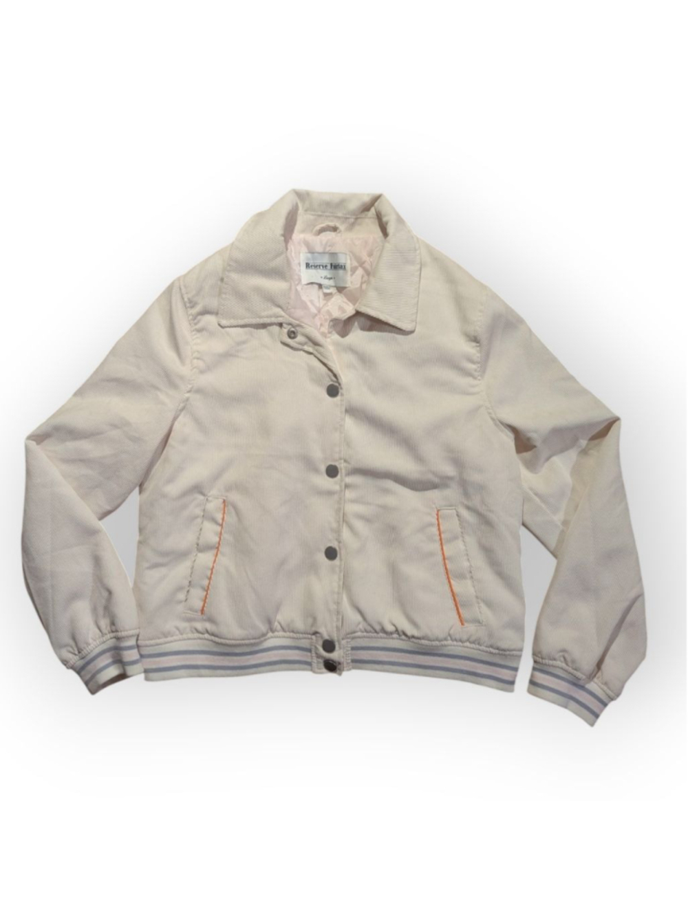 Reserve Fairfax White Corduroy Jacket Large